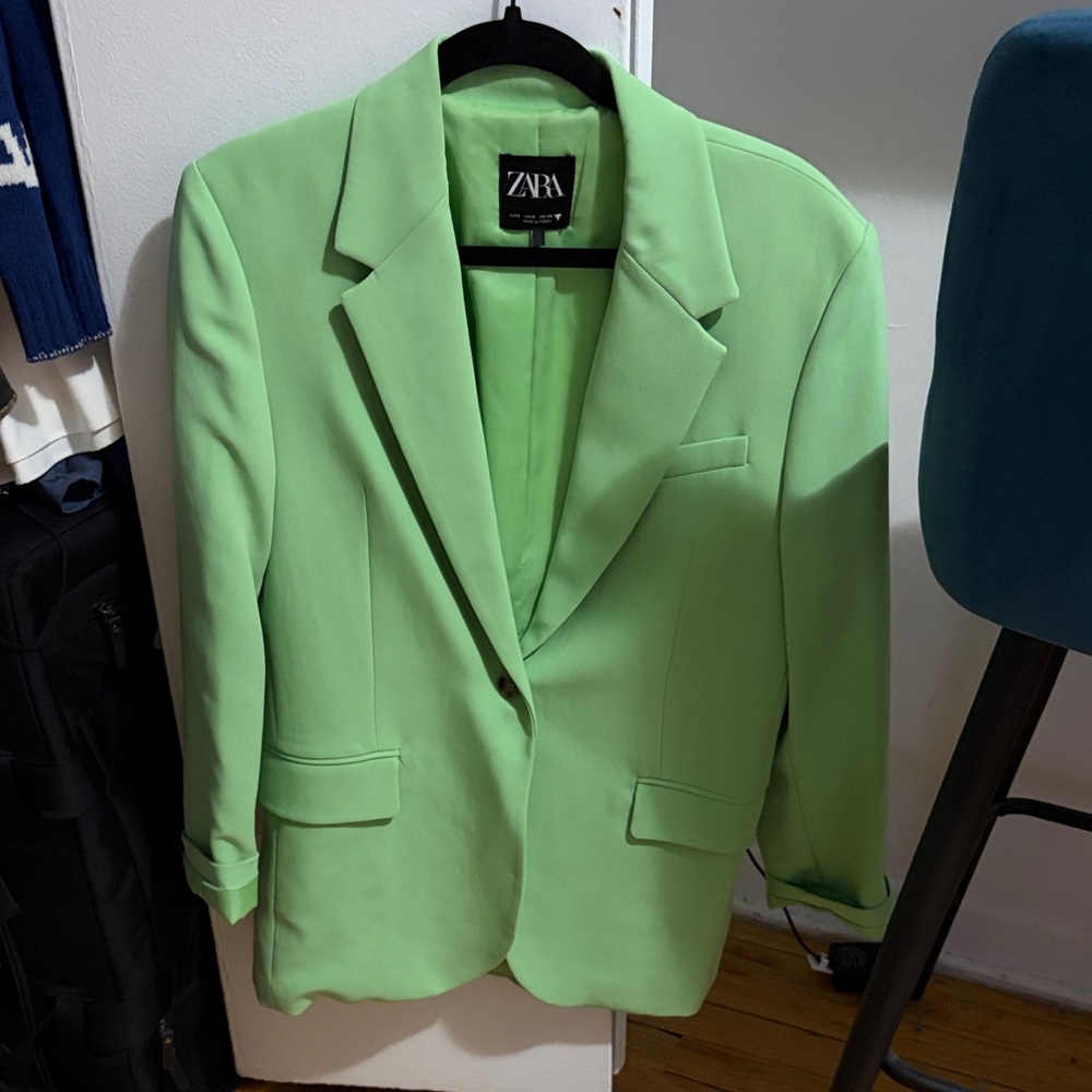 Zara Mint Green Blazer